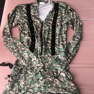 Spirit Green Camouflage Jumpsuit